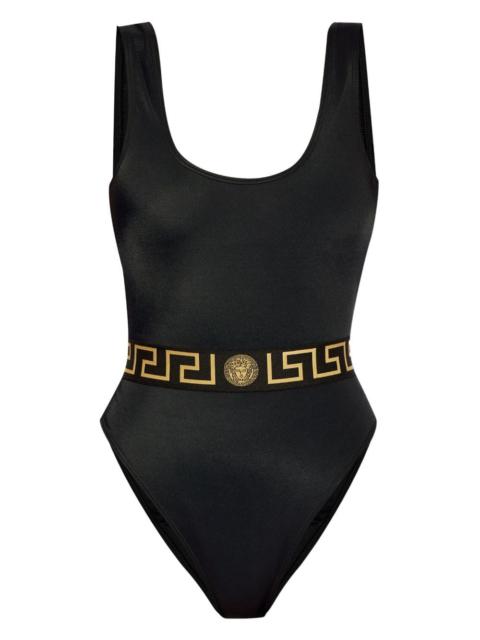 VERSACE Versace Medusa scoop-neck swimsuit