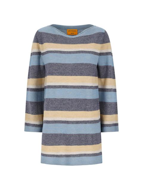 GUEST IN RESIDENCE Bayside Mini Dress in Navy Combo