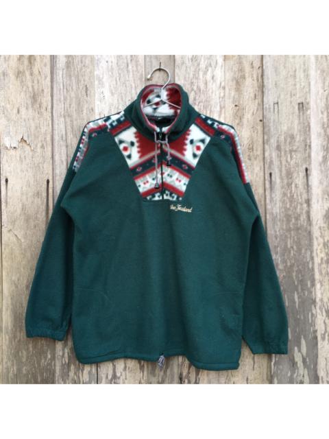 Other Designers Vintage - Vintage New Zealand Half Zip Fleece Sweatshirt