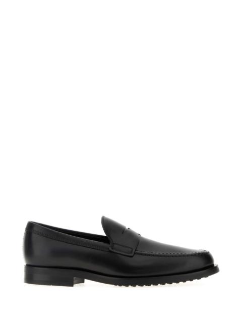Tod's Tod's Men Black Leather Loafers