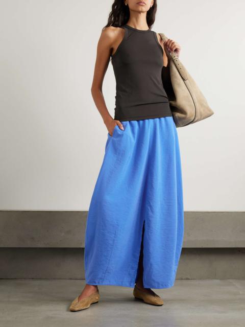 Totême Toteme Women Blue Parachute Silk-Blend Maxi Skirt