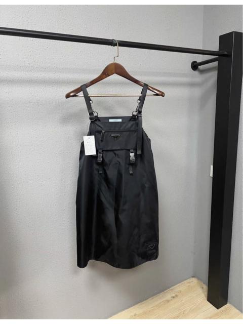 Prada Prada Re-Nylon Sleeveless Gabardine Minidress