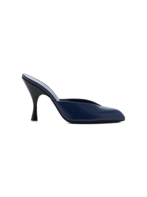 herbert levine Sitting Pretty Leather Mules navy