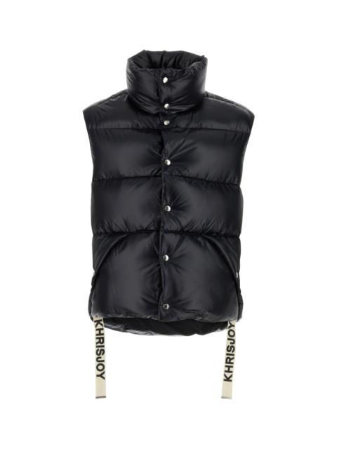 Khrisjoy Black nylon sleeveless Puff Shiny down jacket