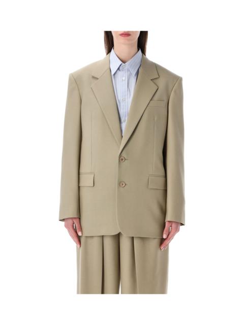 SAINT LAURENT Saint Laurent Single-breasted Wool-silk Blazer