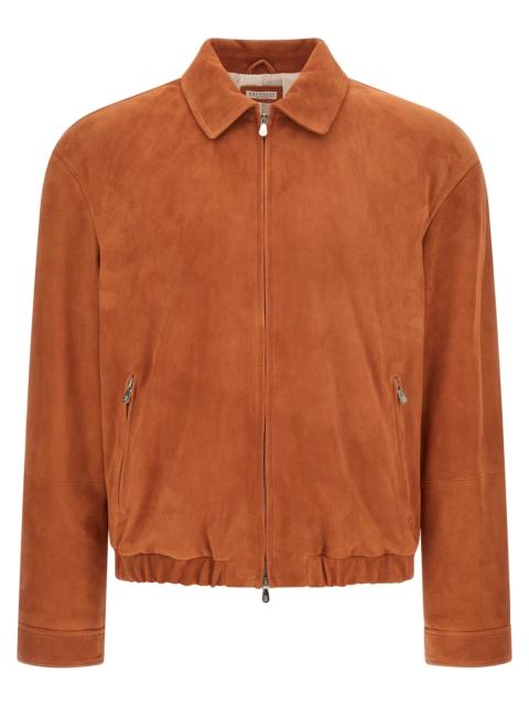 Brunello Cucinelli Country Puffer Jackets Orange