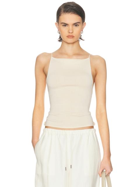 ST. AGNI Twist Back Knit Top