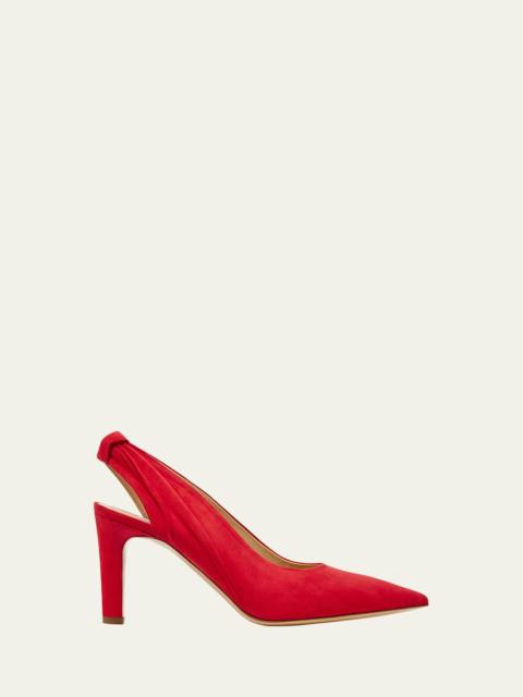 GABRIELA HEARST 90m Amari Suede Slingback Pumps