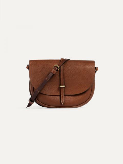 Bleu de Chauffe JAVA MINI POSTMAN BAG / HANDBAG  -  AMBER BROWN