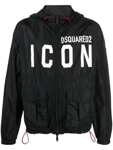 DSQUARED2 Icon colour-block logo-print jacket