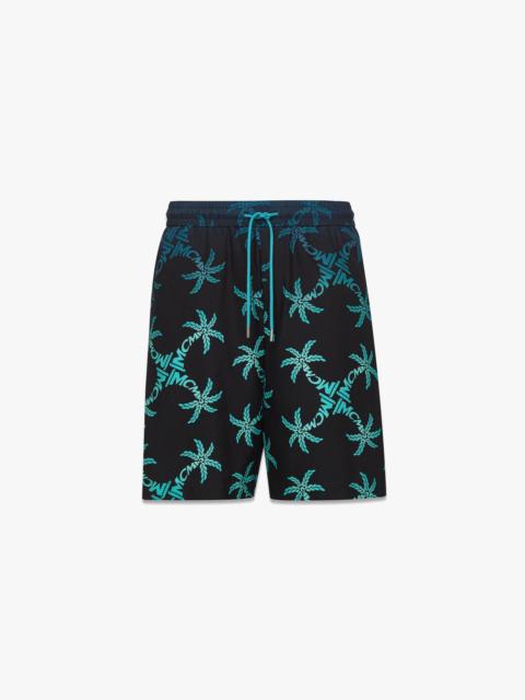 MCM Palm Monogram Print Shorts