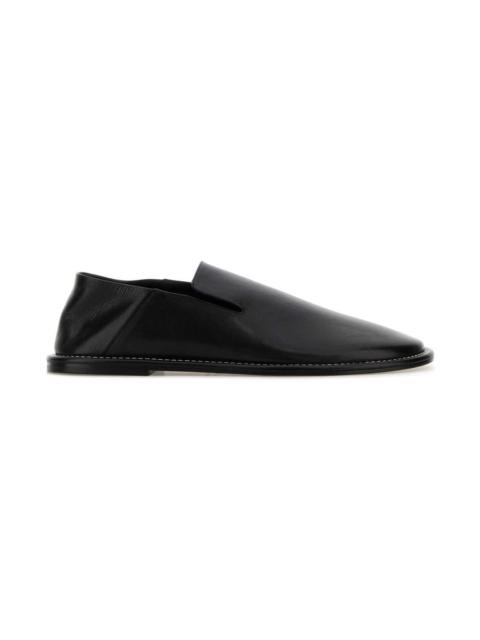 AMI Paris Black Leather Loafers