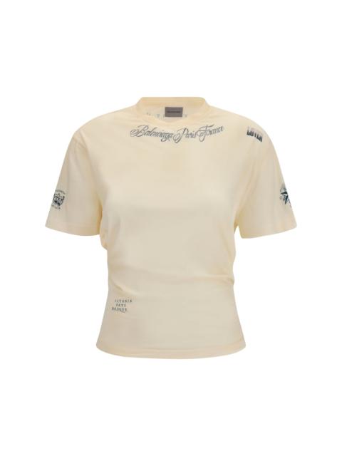 BALENCIAGA Balenciaga Cotton T-shirt Ivory Women
