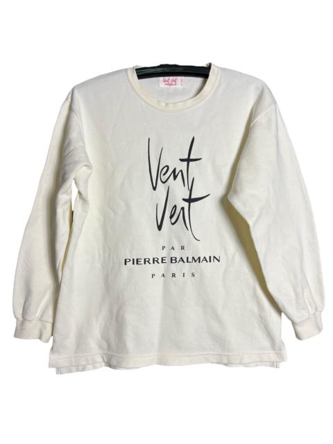 🔥RARE🔥Vintage Vent Vert Pierre Balmain Crewneck Sweatshirt