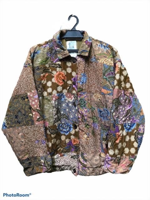 Other Designers Designer - Rare !!! Together Batik Indonesia PatchWork Floral Jacket