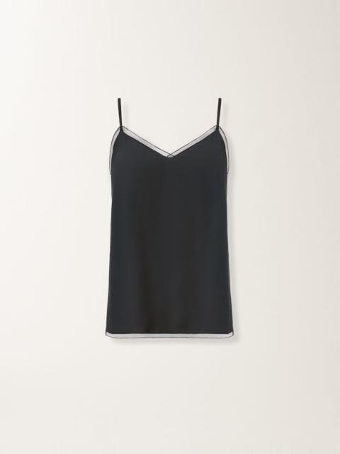 FABIANA FILIPPI Lingerie top in crepe de chine
