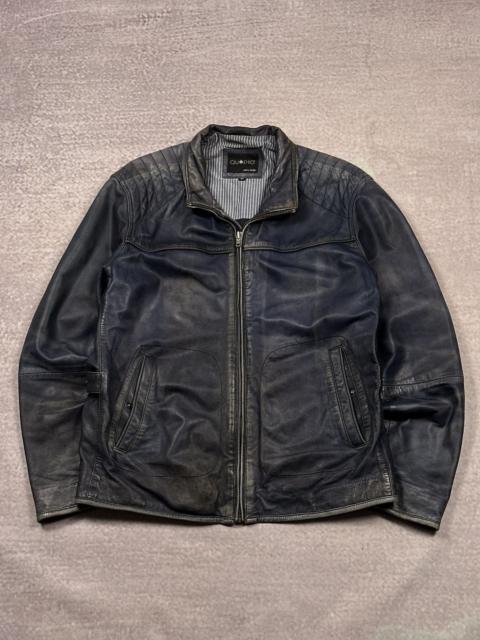 Other Designers Le Grande Bleu (L.G.B.) - Archive LGB IfSixWasNine Style Faded Leather Jacket