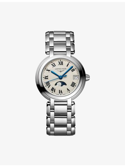 Longines L8.115.4.71.6 PrimaLuna Moonphase  Stainless-Steel Quartz Watch