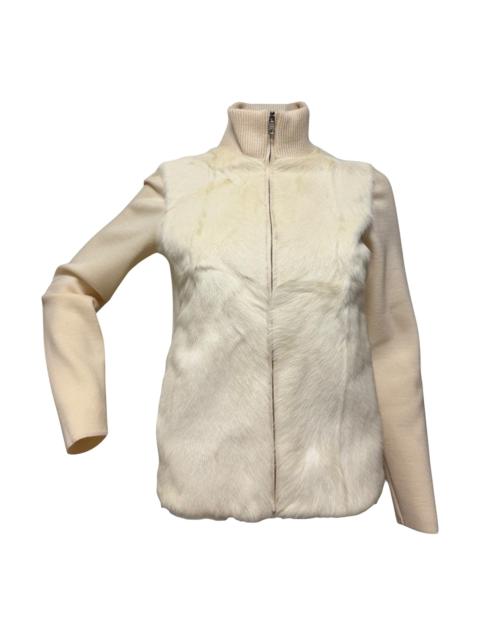 Prada PRADA Fall Winter 2014 Goat Fur Zip-Up Jacket