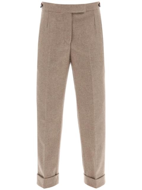 Thom Browne Cropped Wool Flannel Pants
