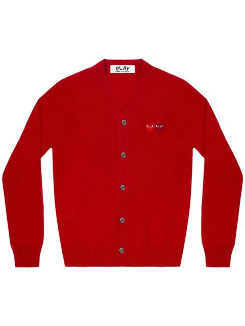 Comme des Garçons PLAY Double Hearts Cardigan Unisex