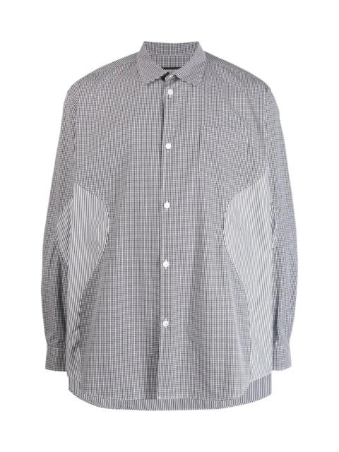 UNDERCOVER MIXED-PRINT COTTON SHIRT