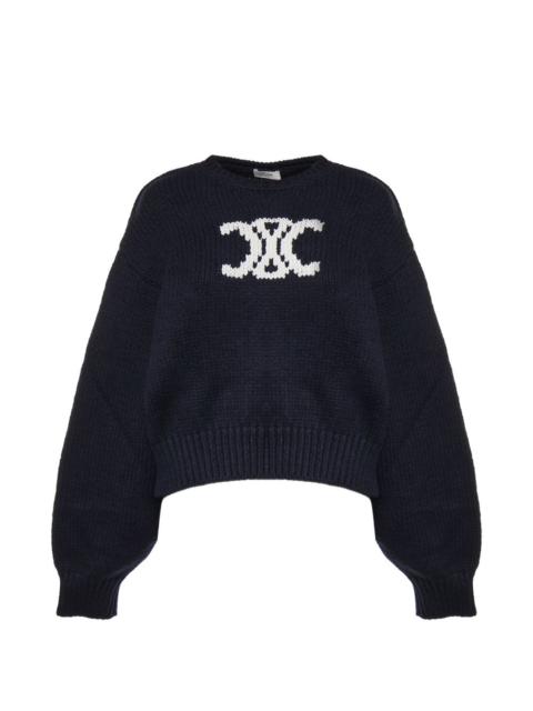 CELINE Celine Women Triomphe Cotton Sweater