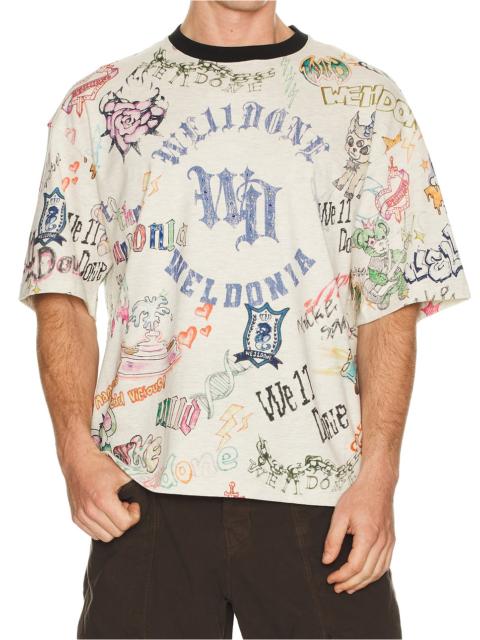 We11done Doodle Printed T-Shirt