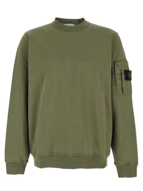 Stone Island Stone Island Men Regular Fit Crewneck Midweight Sweatshirt With Pocket