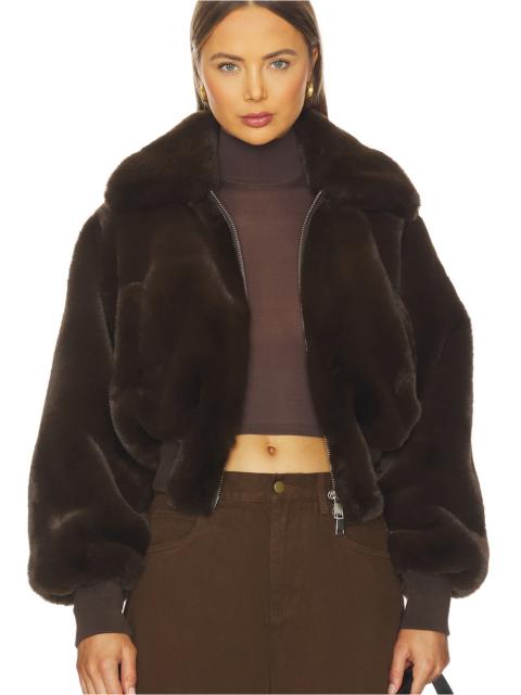 RONNY KOBO Clemence Faux Fur Jacket