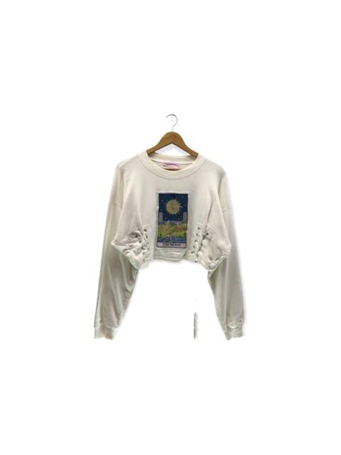 Other Designers Vintage - Bubbles Sugarless Crop Top The Moon Sweatshirt Nice Art Desi