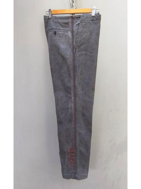 Dries Van Noten Side Embroidery Washed Jeans
