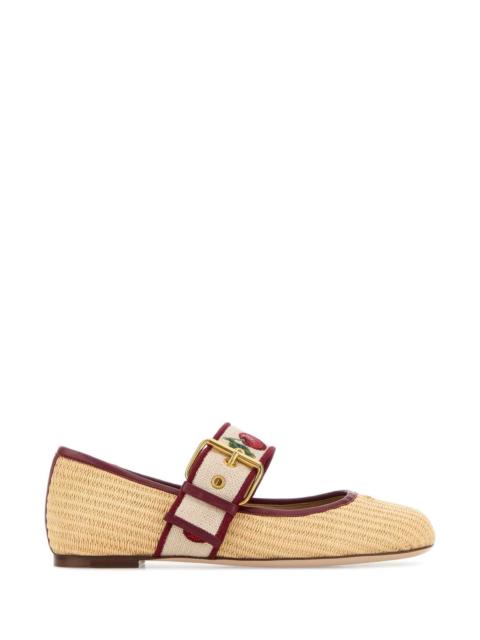 Valentino Valentino Garavani Women Raffia Bribri Ballerinas