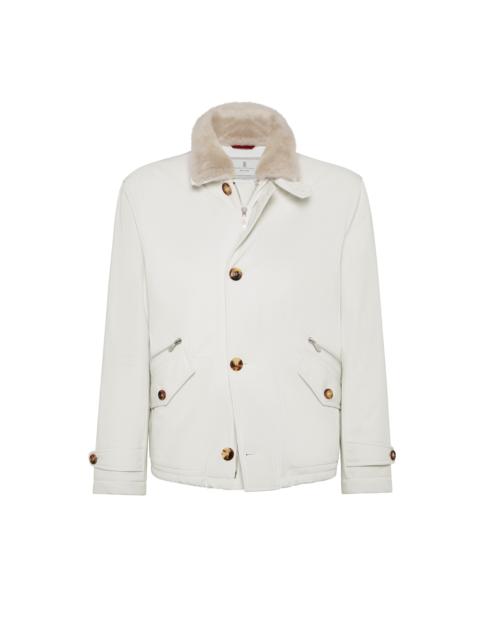 Brunello Cucinelli Brunello Cucinelli Bomber jacket with padding in Panama at Nordstrom