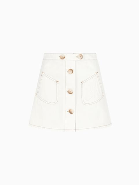 EMPORIO ARMANI COTTON DRILL CULOTTES