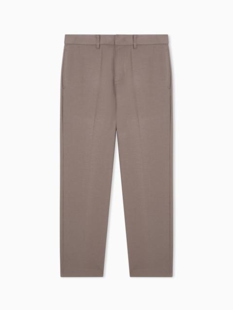 EMPORIO ARMANI BEEHIVE JERSEY TROUSERS