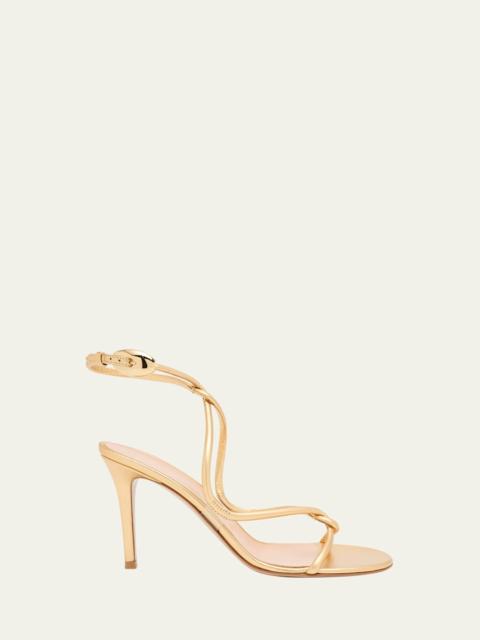 Gianvito Rossi Mamba Napa Leather Serpent Sandals