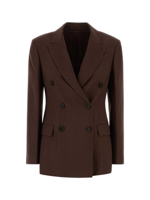 Brunello Cucinelli Brunello Cucinelli Women Brown Jersey Blazer