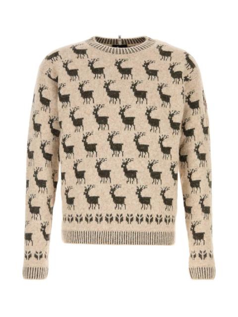 Moncler Grenoble Moncler Grenoble Men Embroidered Alpaca Blend Sweater