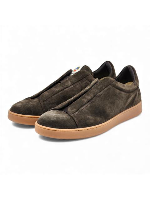 Other Designers Bally - Crest Romy Suede Slip On Sneakers Dark Brown EU 42 US 9 $400