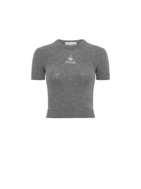 Marine Serre Clean Wool Knit Crewneck Sweater