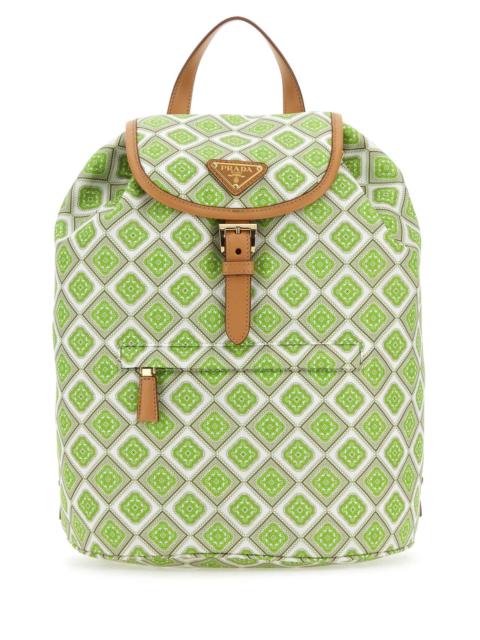 Prada Prada Women Printed Re-Nylon Backpack