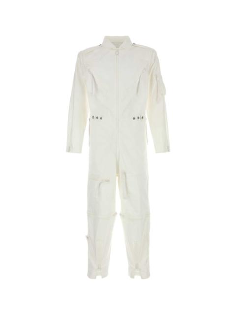 Prada White Cotton Jumpsuit