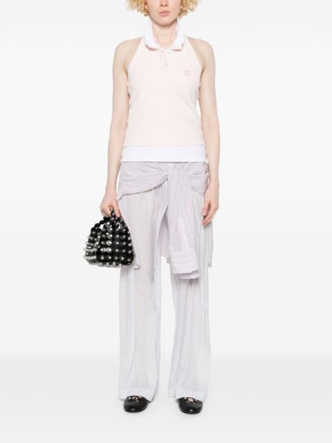 T BY ALEXANDER WANG - Women Layered Polo Mini Halter Top
