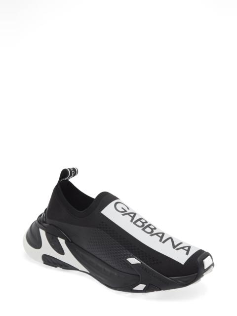 Dolce & Gabbana Sorrento Logo Slip-On Sneaker