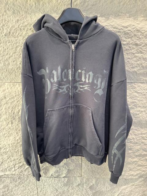 BALENCIAGA Balenciaga 24FW Y2K Tacky Dragon Print Hoodie