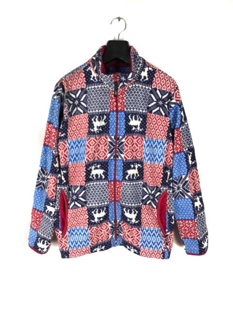 Other Designers Japanese Brand - TOPVALU PLAID CHECKED MULTICOLOR FLEECE JACKET