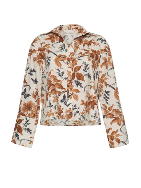 Cara Cara Henry Top in Windsor Egret Wine