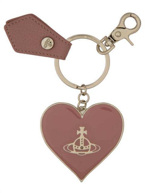 Vivienne Westwood Vivienne Westwood Women "Mirror Heart Orb" Keychain