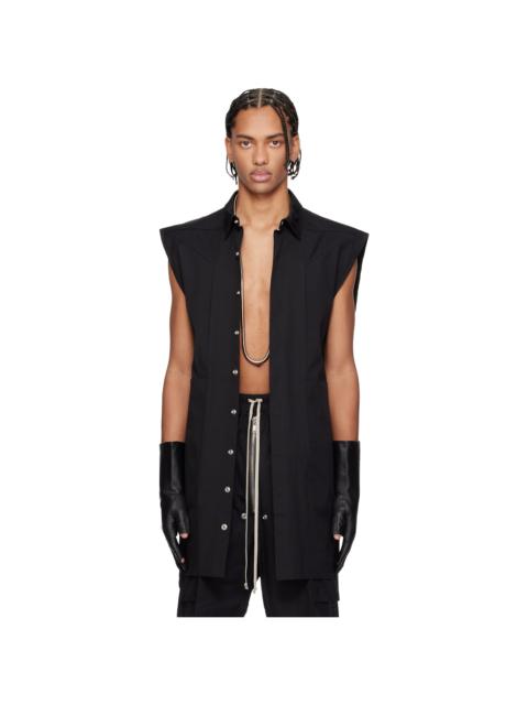 Rick Owens Black Temple Jumbo SL Overshirt